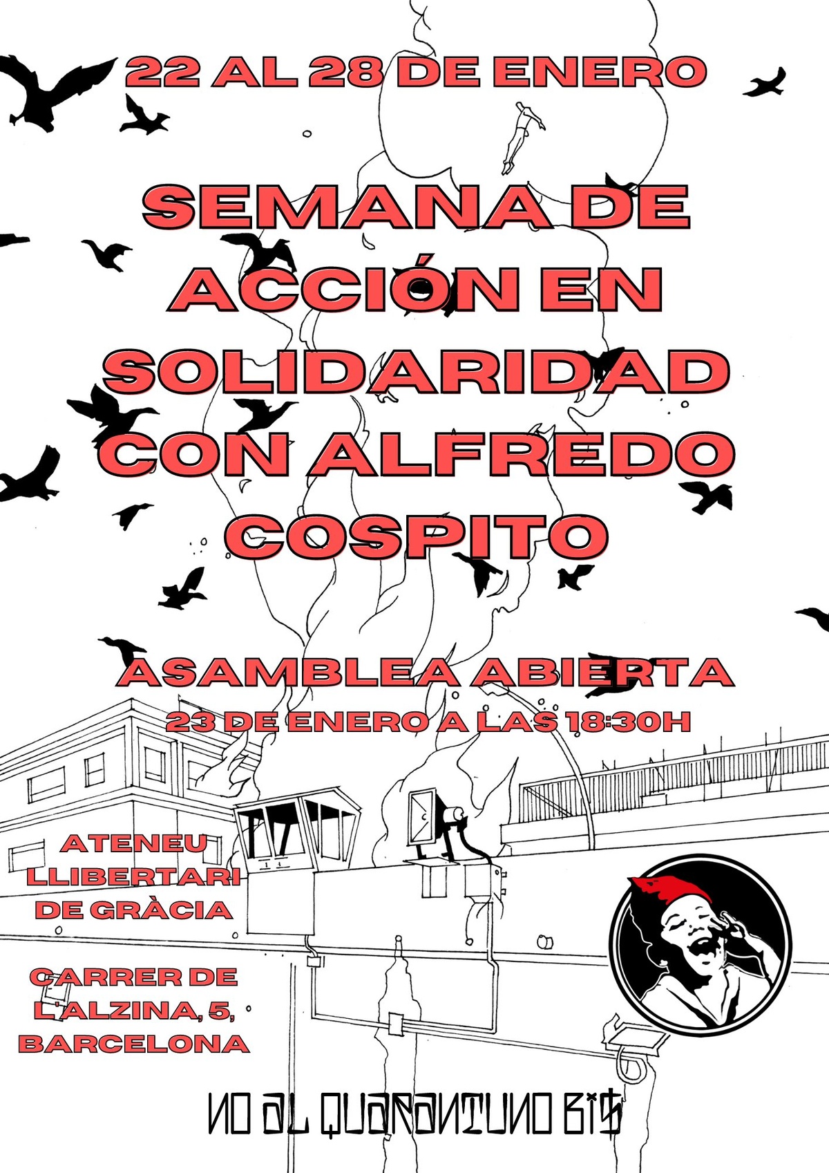 Asamblea abierta, semana de acción en solidaridad con Alfredo Cospito