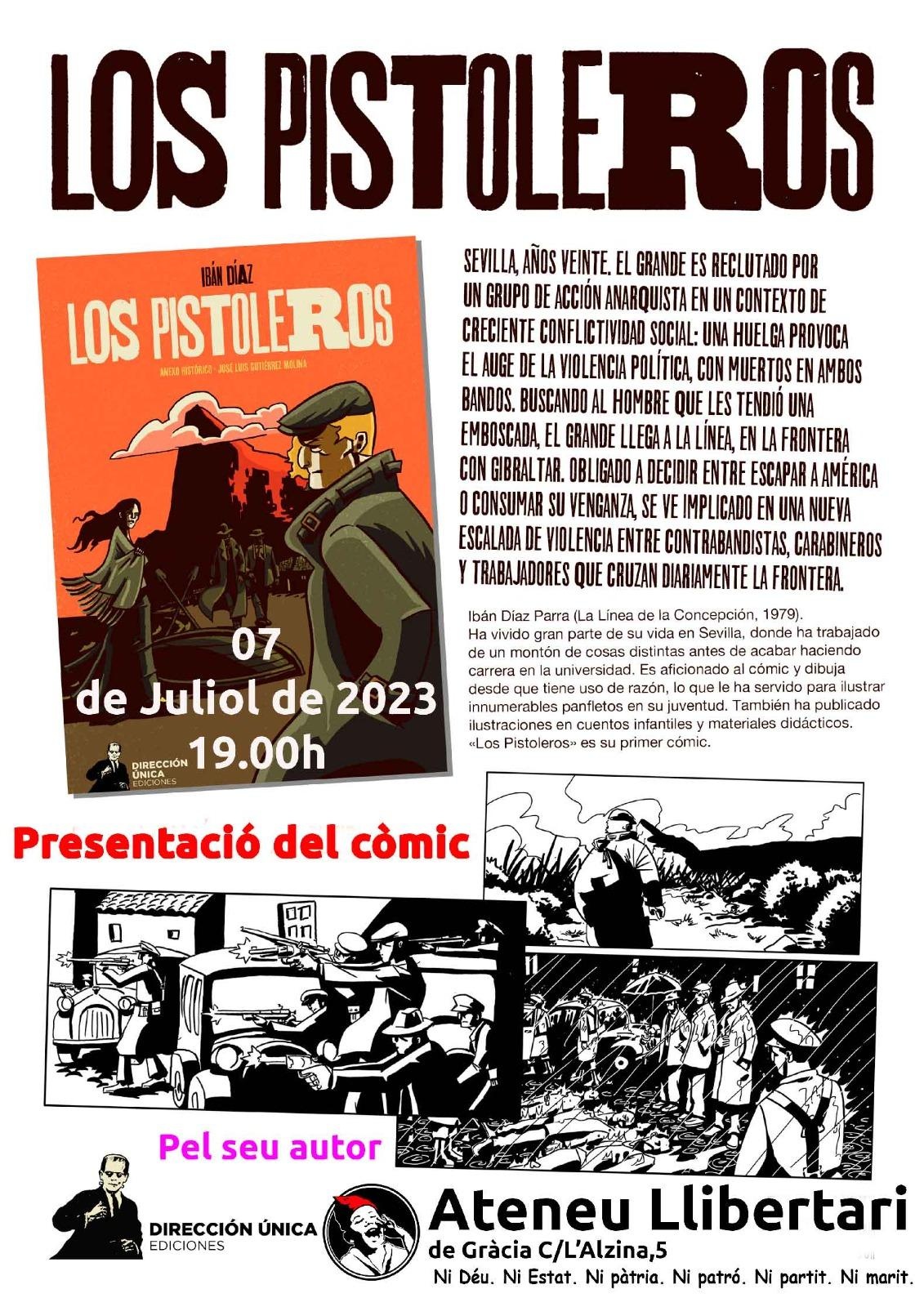 Presentació del còmic LOS PISTOLEROS