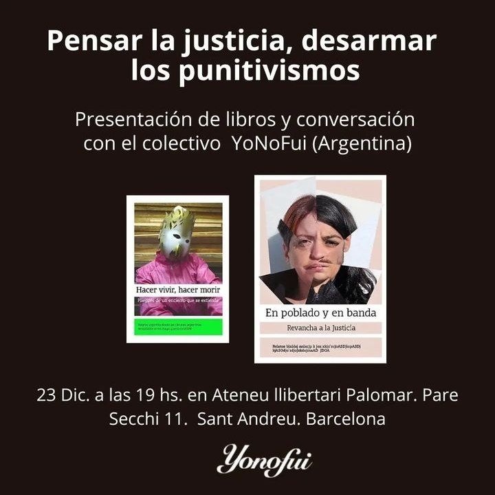 Presentación de libros y conversación con el colectivo YoNoFui (Argentina)