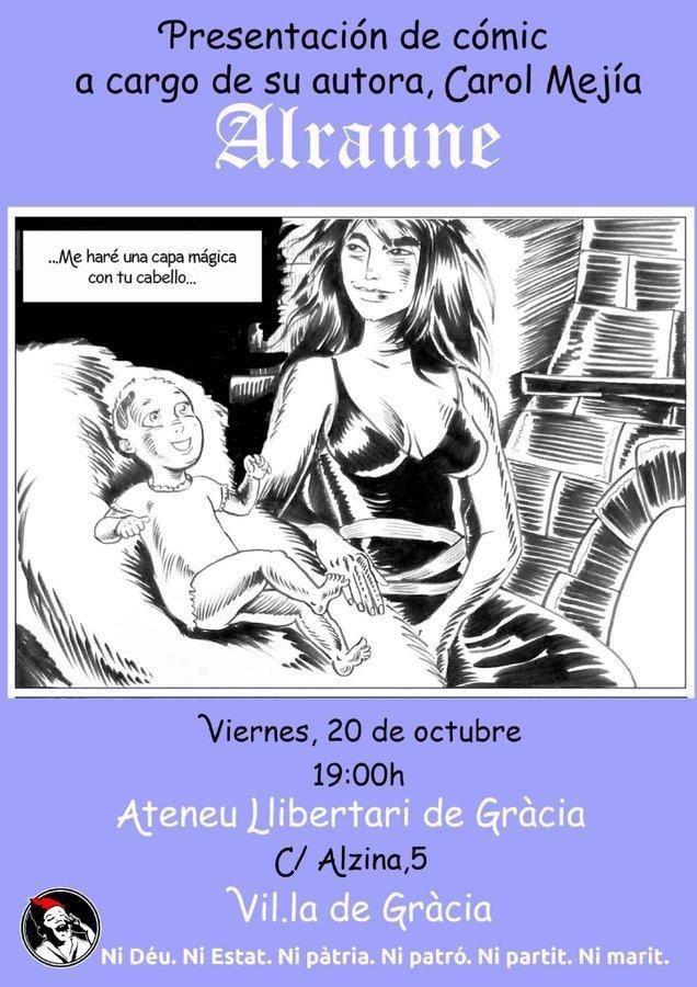 Presentació del comic "Alraune" amb la seva autora Carol Mejía