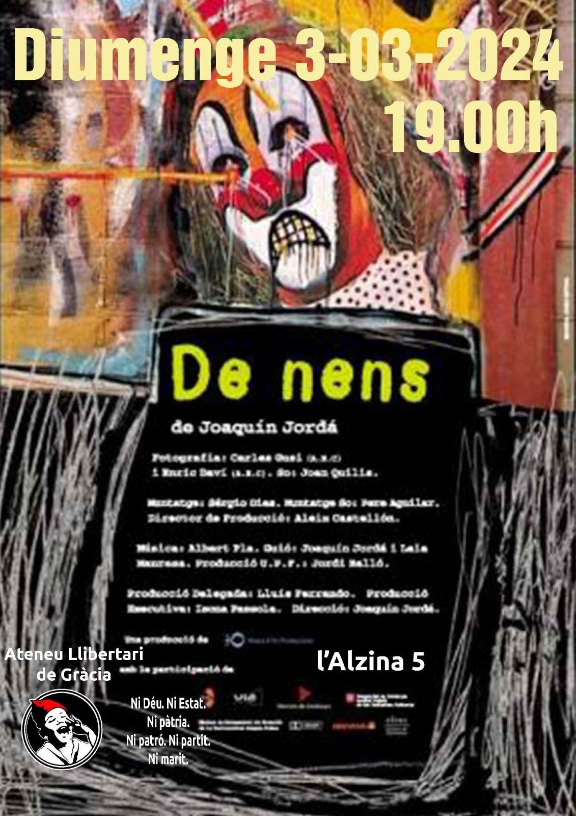 Cinefòrum: "DE NENS" 2003 (Documental)