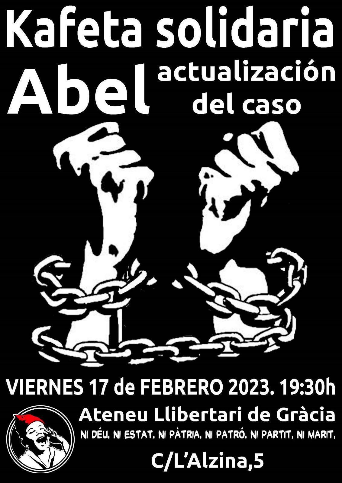 Kafeta solidaria i actualització cas Abel