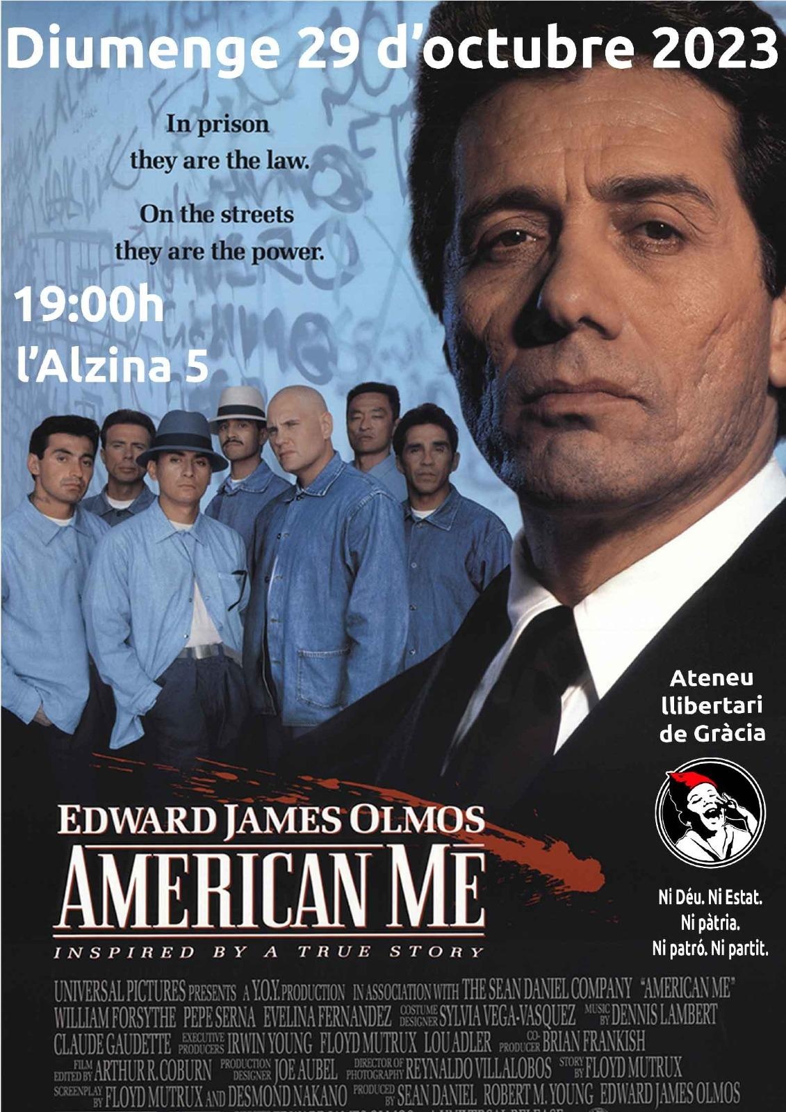 Cinefòrum "American me"(Sin remisión) 