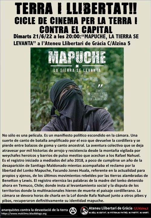 Cicle En defensa de la Terra. DocuFòrum: "Mapuche, la tierra se levanta"