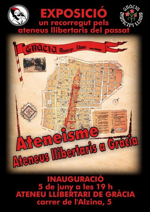 Exposició: "Ateneisme, ateneus llibertaris a Gràcia"