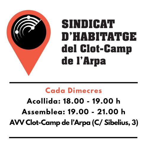 Assemblea del Sindicat d'Habitatge del Clot-Camp de l'Arpa