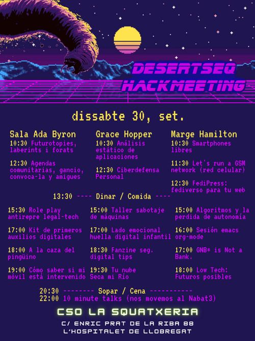 Hackmeeting DesertSeq: dissabte