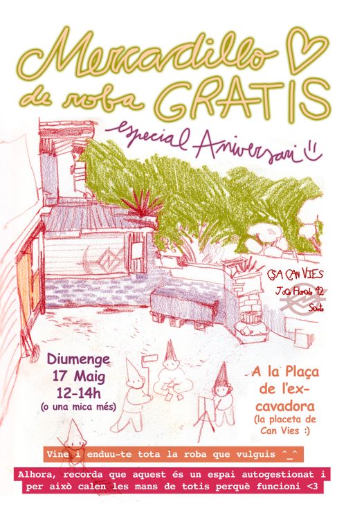 MERCADILLO de roba GRATIS especial Aniversari :)