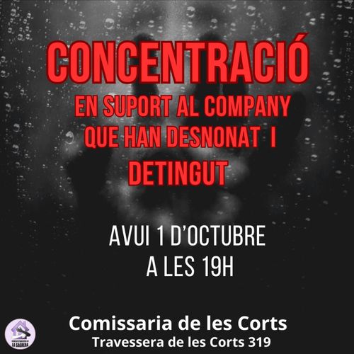 Concentració en suport al company detingut