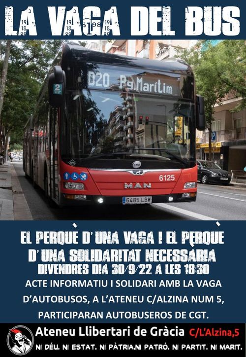 Acte Informatiu: La vaga del Bus