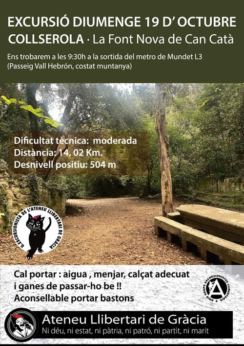 Excursió a Collserola - La Font Nova de Can Catà