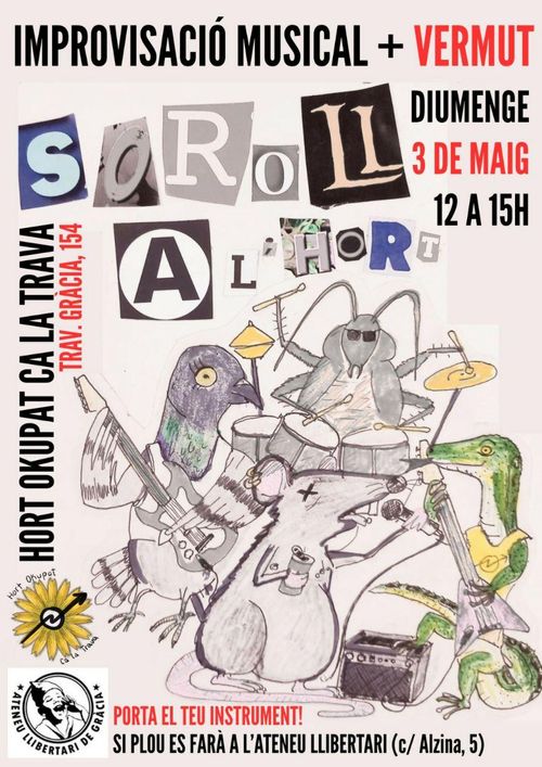 Jamsession + vermut : SOROLL Ⓐ  L'HORT