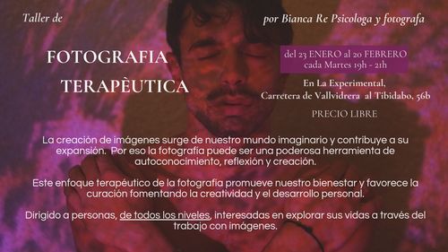  taller de FOTOGRAFIA TERAPÉUTICA