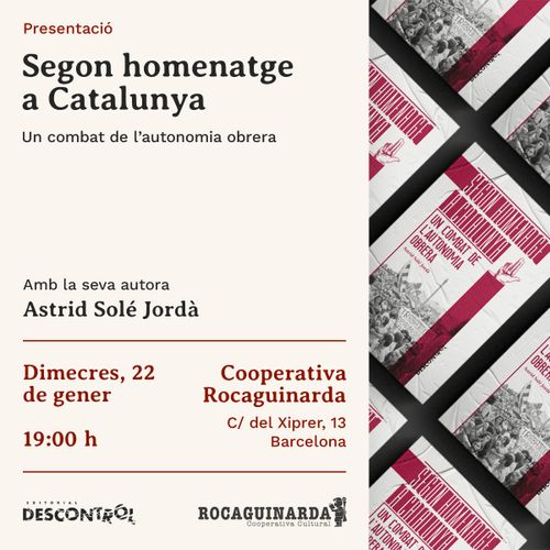 Presentació del llibre 'Segon homenatge a Catalunya'