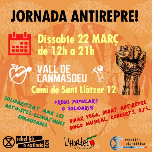 JORNADA ANTIREPRESSIVA a CAN MASDEU