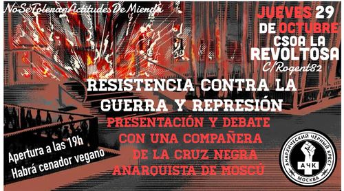 Kafeta Revoltosa - RESISTENCIA CONTRA LA GUERRA Y LA REPRESIÓN