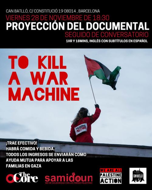 Projecció How To Kill A War Machine