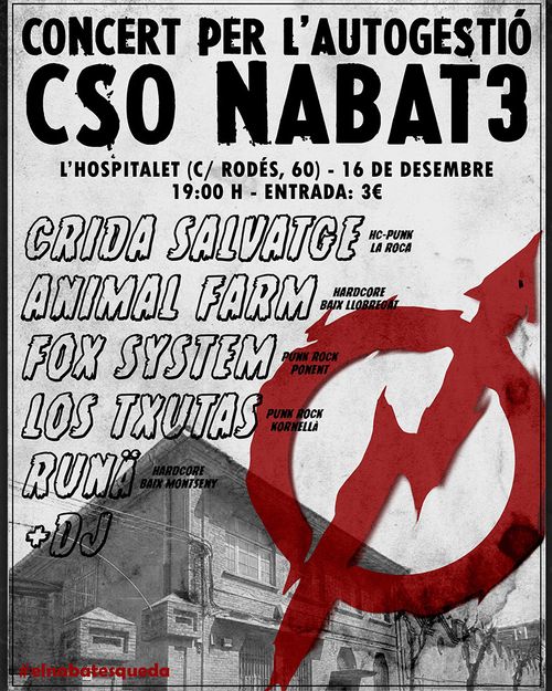 🏴‍☠️ Concert per l'autogestió del CSO Nabat 3 🏴‍☠️