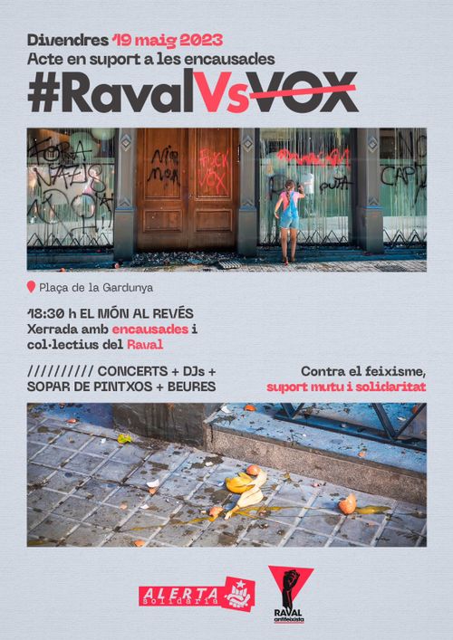 Acte en suport encausades #RavalvsVox