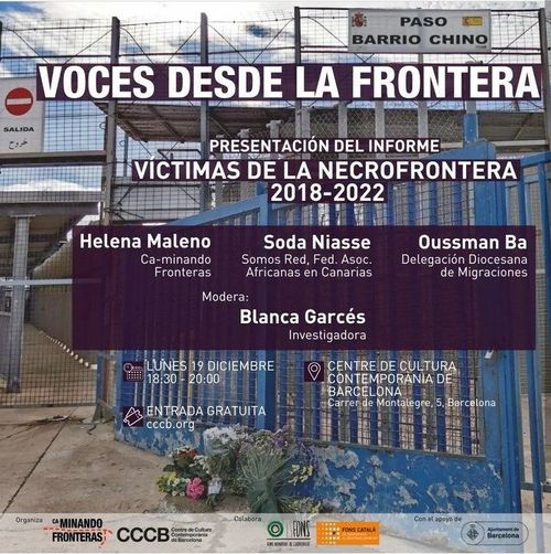 Presentación del informe Víctimas de la necrofrontera 2018-2022
