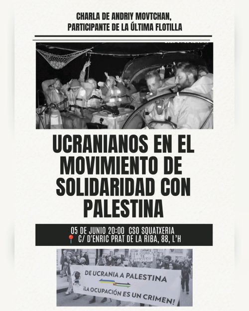 Charla: Ucranianos en el movimiento de solidaridad con Palestina