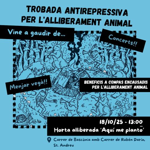 🌸Trobada antirrepre per l'alliberament animal🌸