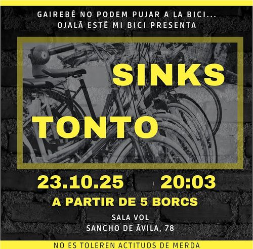 SINKS (Brno, CZ) + TONTO (Bologna, IT) 