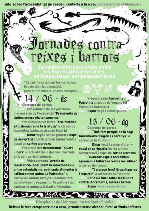 🌿JORNADES INTERSECCIONALS CONTRA REIXES I BARROTS🌿