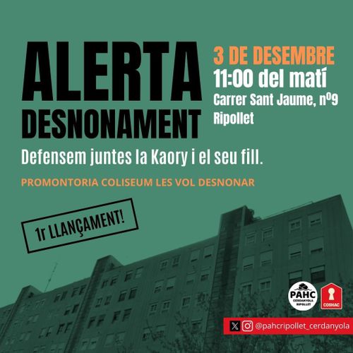 ⚠️ALERTA DESNONAMENT⚠️