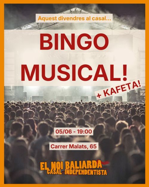 El 5J Cafeta + Bingo musical al Casal