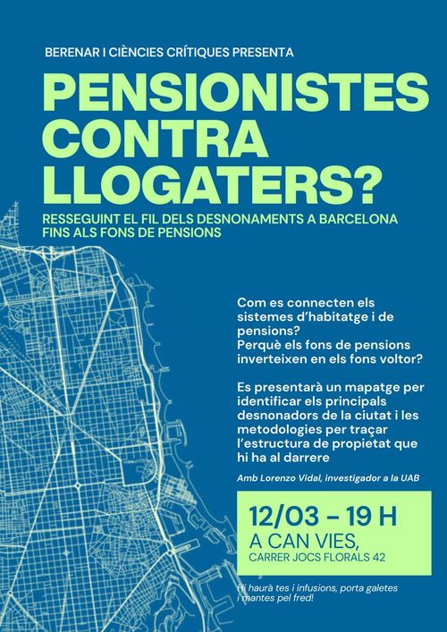 Pensionistes contra llogaters? Resseguint el fil dels desnonaments en Barcelona fins als fons de pensions