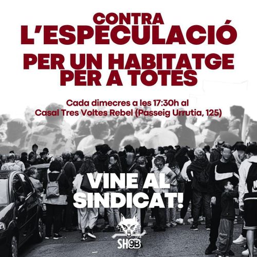 assemblea setmanal sindicat d'habitatge de nou barris