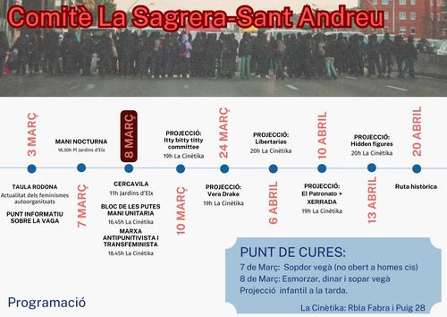 ACTIVITATS COMITÈ 8M LA SAGRERA SANT ANDREU