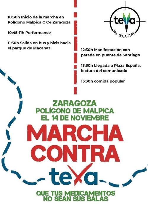 Marxa a la planta Teva de Saragossa 