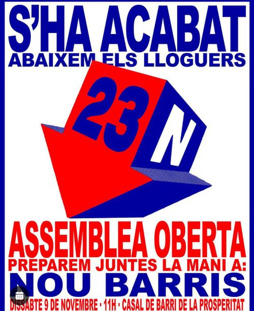 Assemblea oberta 23N  - NOU BARRIS