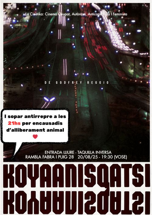 Projecció + sopar antirrepre ❤️