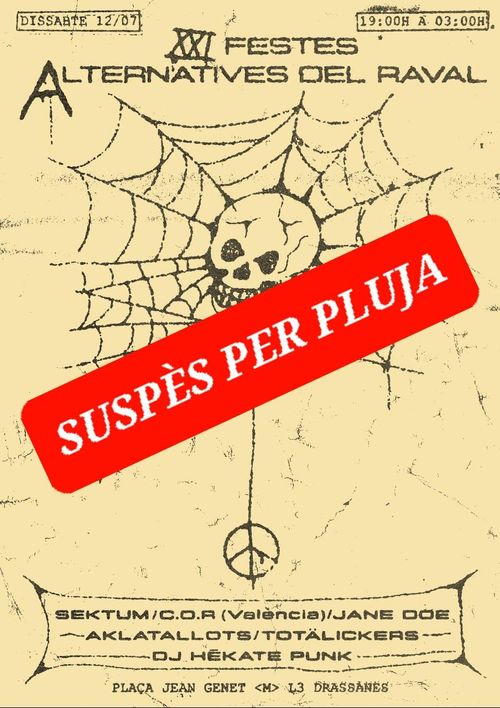 Suspés per l’alerta i la situació que fa impossible la celebració del Concert Punk de les Festes, ho farem més endavant