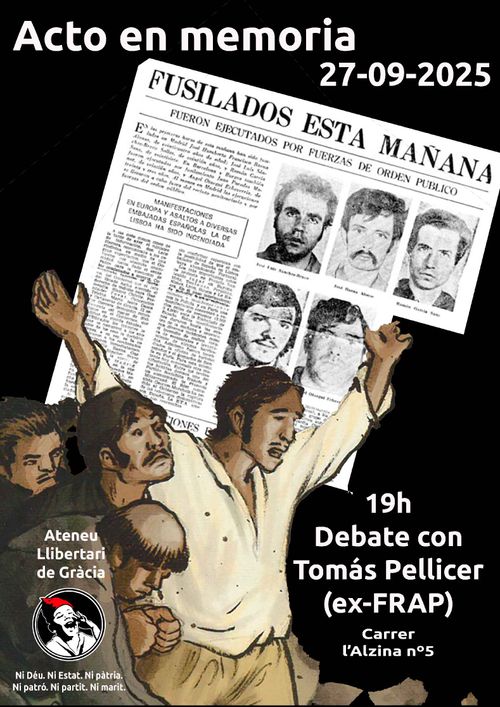 50 anys dels 5 últims afusellats de la dictadura franquista