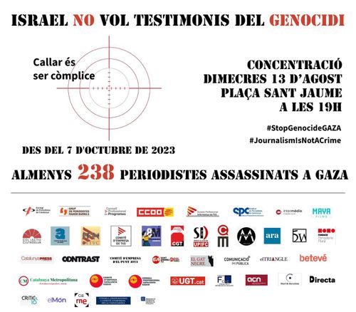 Concentració contra el genocidi a gaza