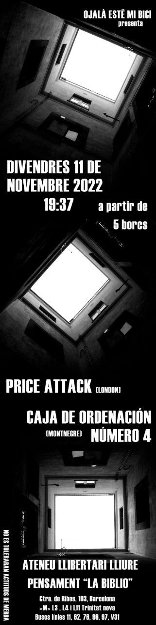 OËMB: Price Attack (uk) + Caja de Ordenación Nº4 (bcn)