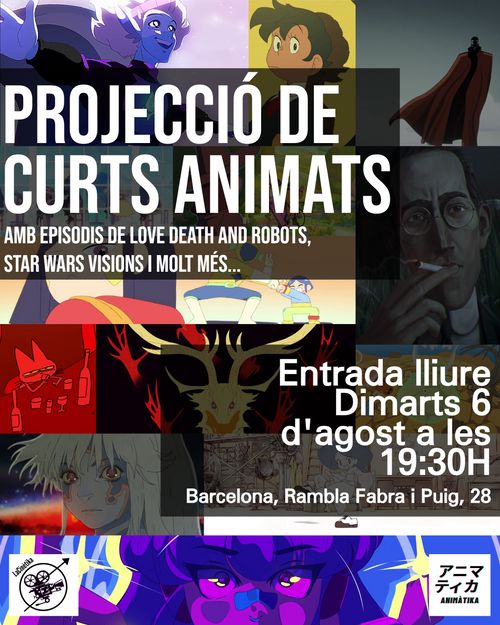 Projecció de curts animats