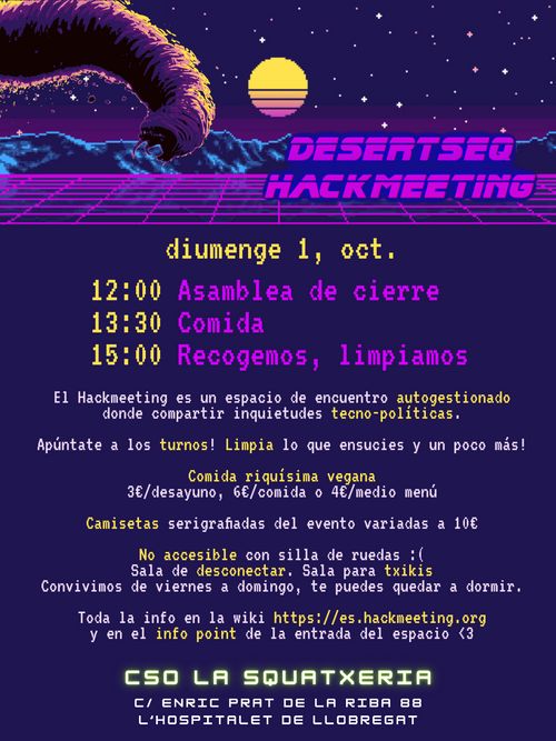 Hackmeeting DesertSeq: diumenge