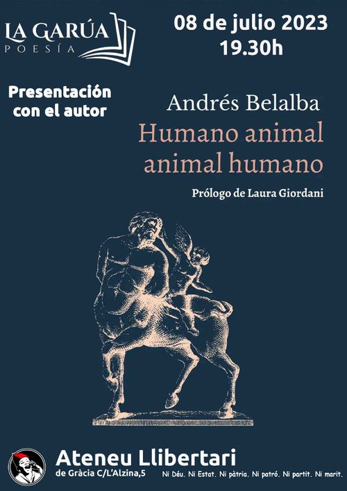 Presentación del libro poemario HUMANO ANIMAL ANIMAL HUMANO