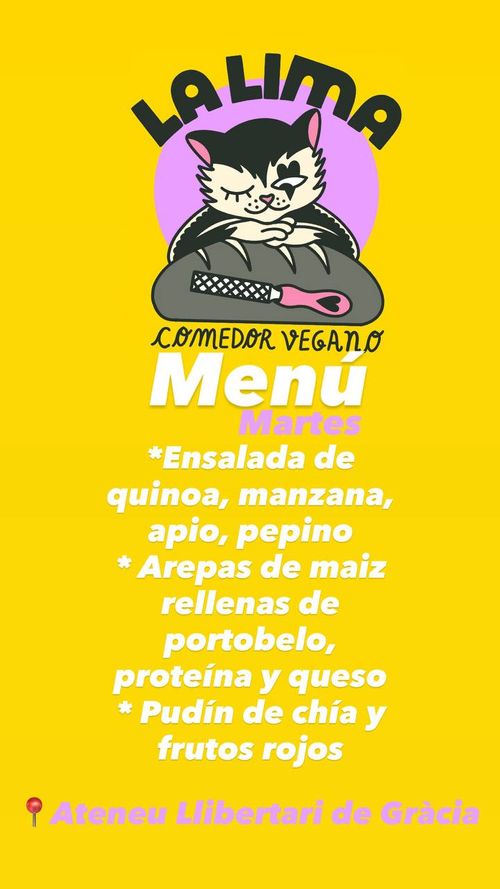 Menú de hoy 🌱La Lima
