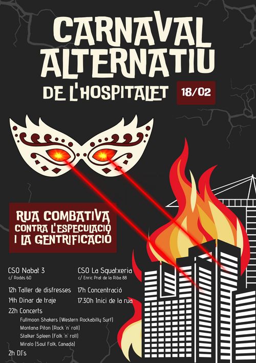 🎭🎉 CARNAVAL ALTERNATIU DE L'HOSPITALET 🏢🔥