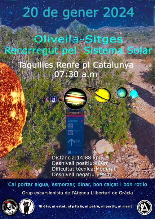 Sortida Olivella-Sitges (Recorregut pel Sistema Solar)