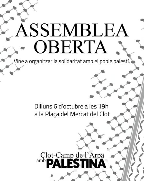 Assemblea Oberta Clot - Camp de l'Arpa