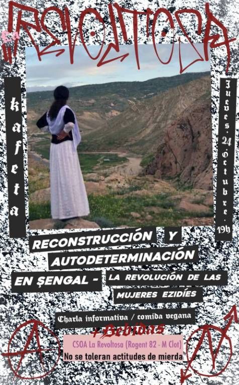 Kafeta + Charla sobre reconstrucción y autodeterminación en Şengal - La revolución de las mujeres ezidíes