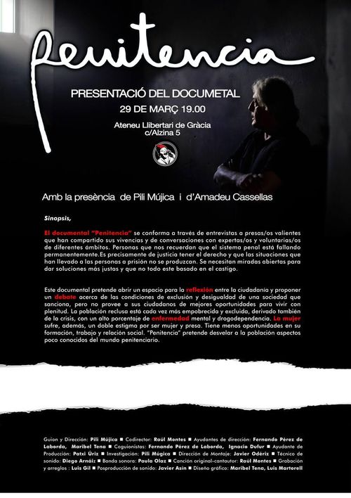 PENITENCIA Presentació del documental amb Pili Múgica i Amadeu Casellas