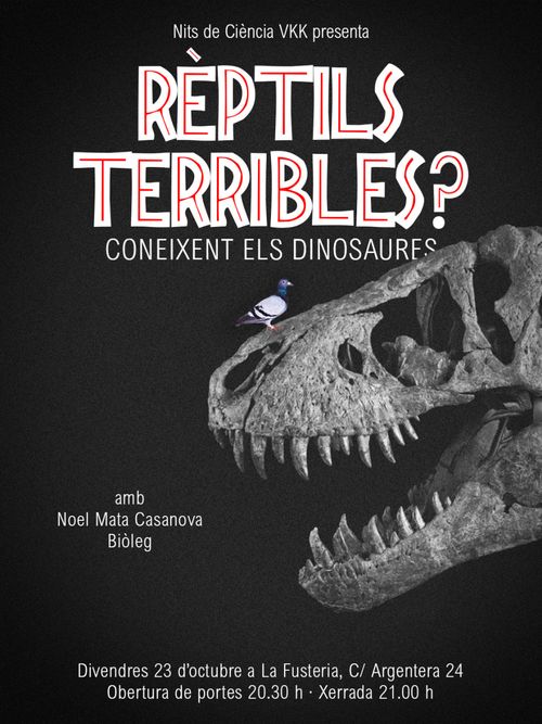 ⚛️🌙 Nit de Ciència a VKK:  "Rèptils Terribles? Coneixent els dinosaures" 🦖